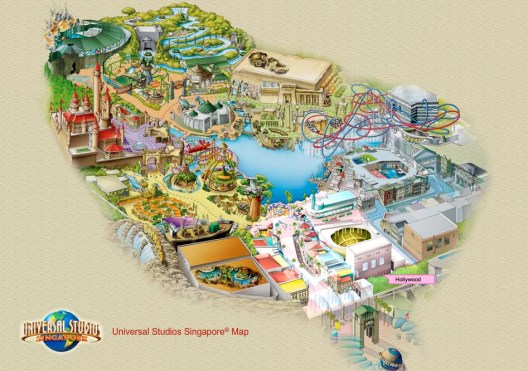 Universal Studios Singapore Map