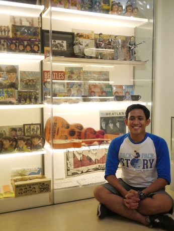 Collectible items of The Beatles at MINT Museum, Singapore