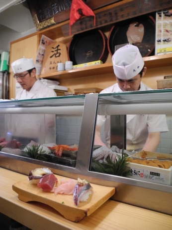 Sushi at Tsukiji Fish Market