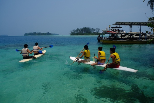 Canoeing di Pulau Macan