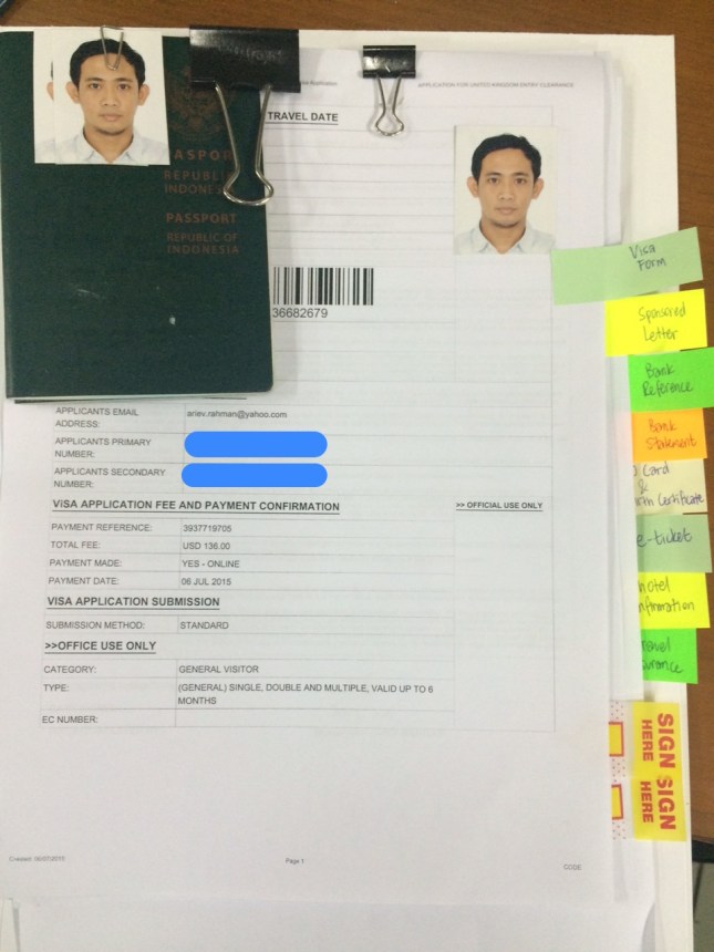 Aplikasi online visa Inggris