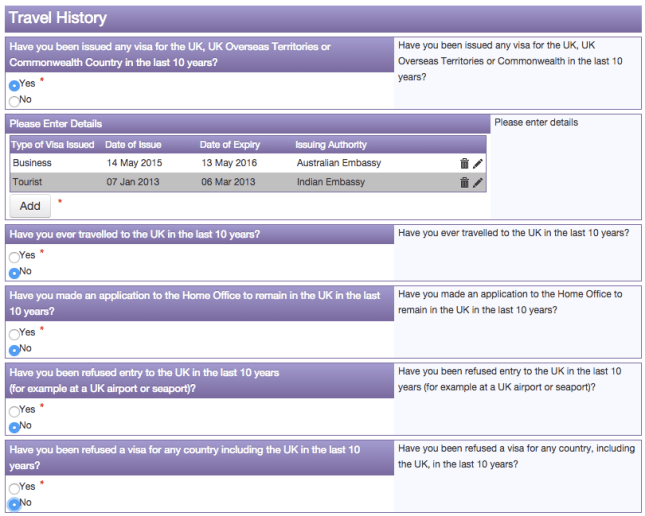 Aplikasi online visa Inggris