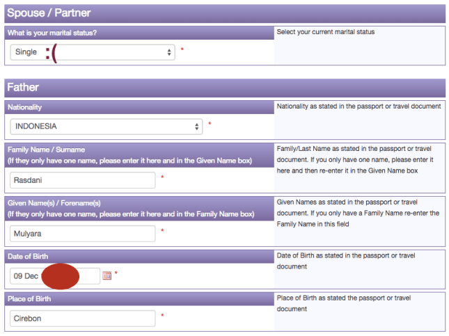 Aplikasi online visa Inggris