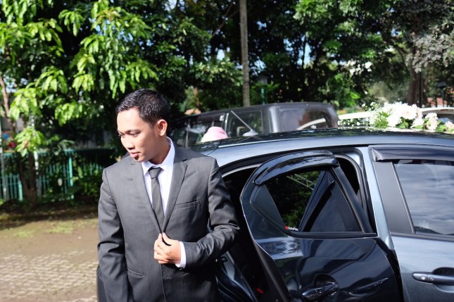 Mazda 2 as wedding car