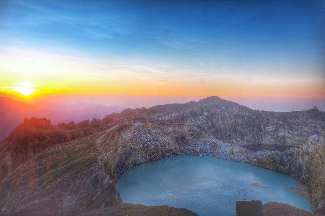 Sunrise at Kelimutu