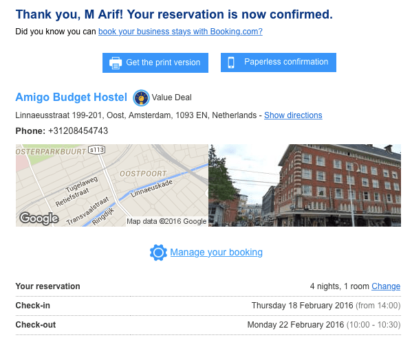 Bukti Pemesanan Penginapan