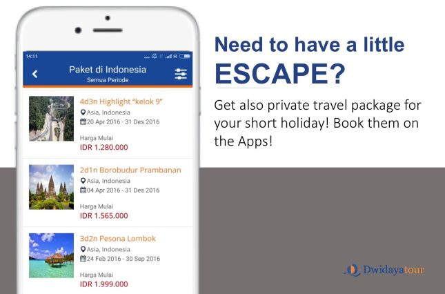 Dwidayatour Mobile Application