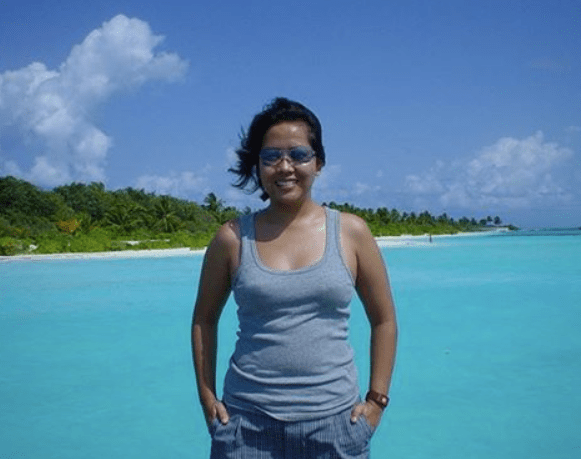 Young Trinity Traveler in Maldives