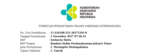 Formulir Pendaftaran Vaksinasi