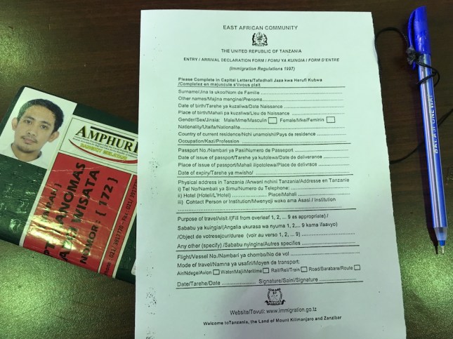 Arrival Declaration Form Tanzania