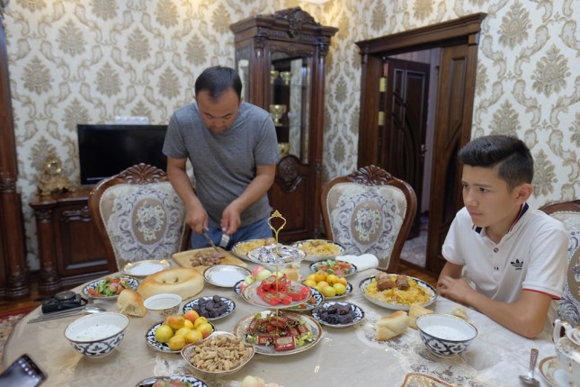 Dinner with Uzbekistan Family