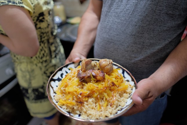 Dinner with Uzbekistan Family