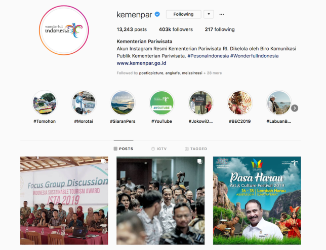 Instagram Kemenpar