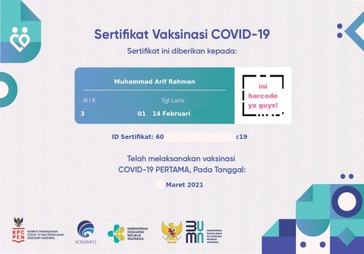 Vaksinasi Corona Gratis